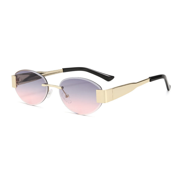Women's glamorous sunglasses with clear, elegant frame and protective UV filter Kalsten