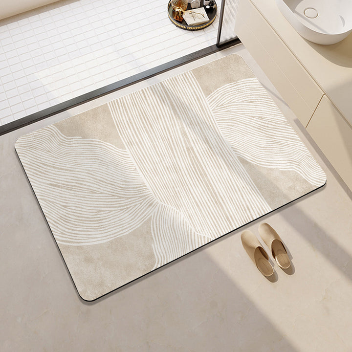 Geometric Patterned Bath Mat Kalsten
