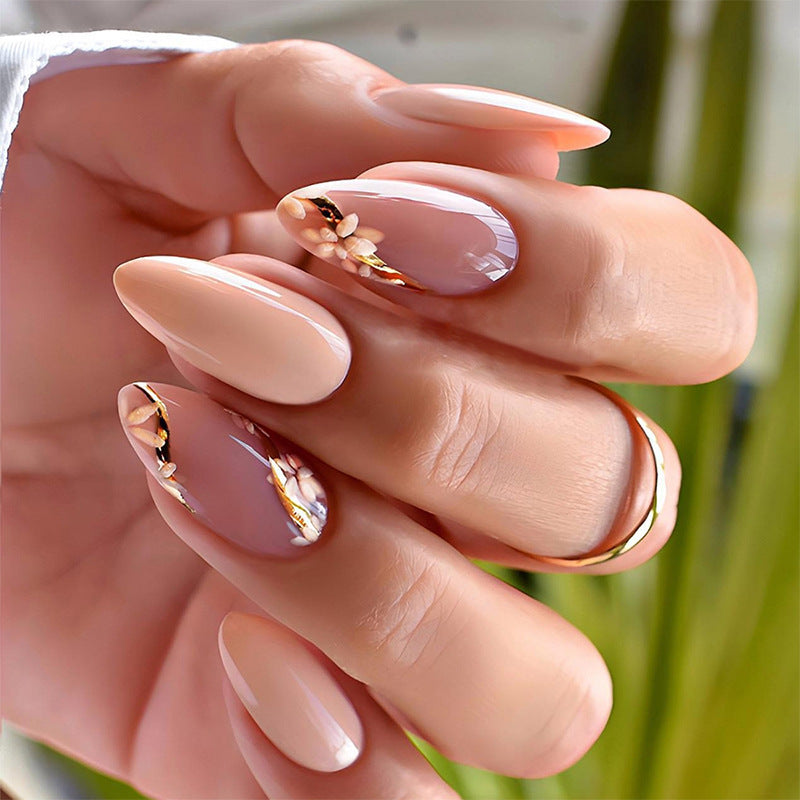 Floral Press-On Nail Art Set Kalsten