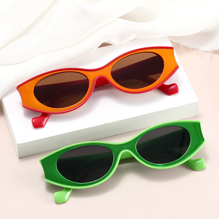Women's Cat-Eye Sunglasses with Contrasting Frame Design Kalsten