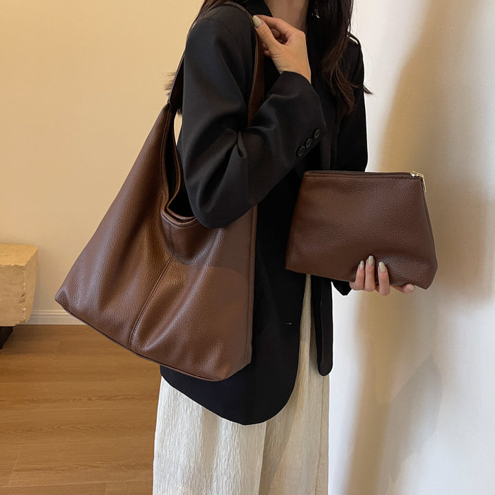 Textured Leather Hobo Bag Kalsten