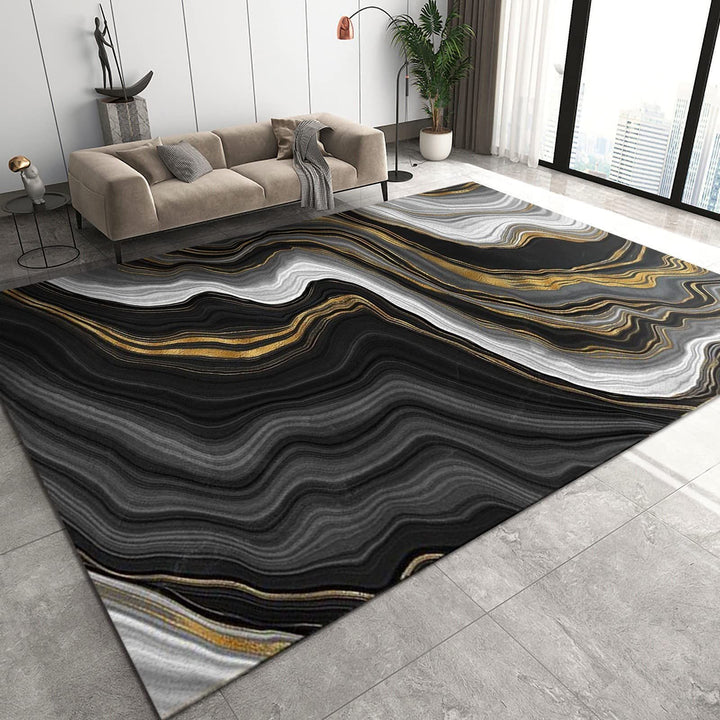 Textured Abstract Area Rug
