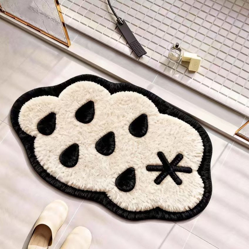Nautical-Themed Plush Bath Mat