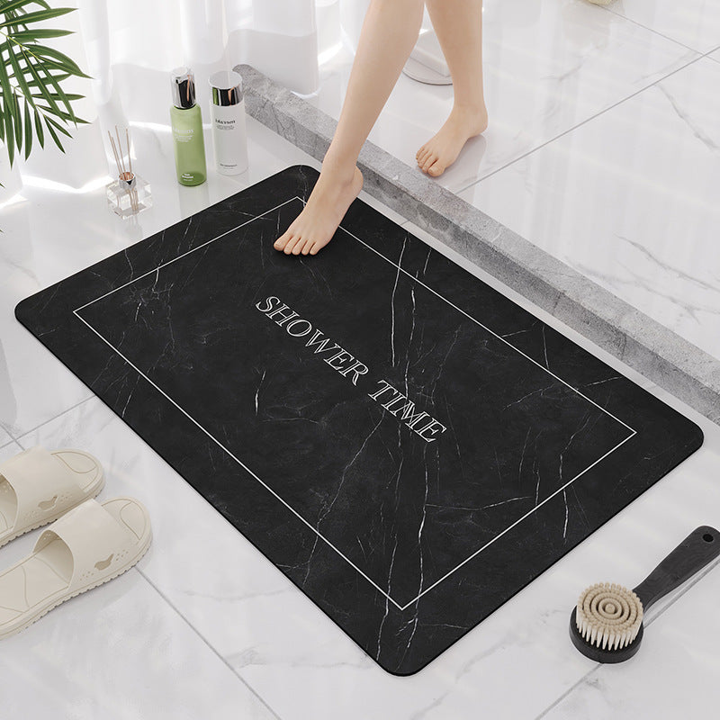 Elegant Marble Design Bathroom Mat Kalsten