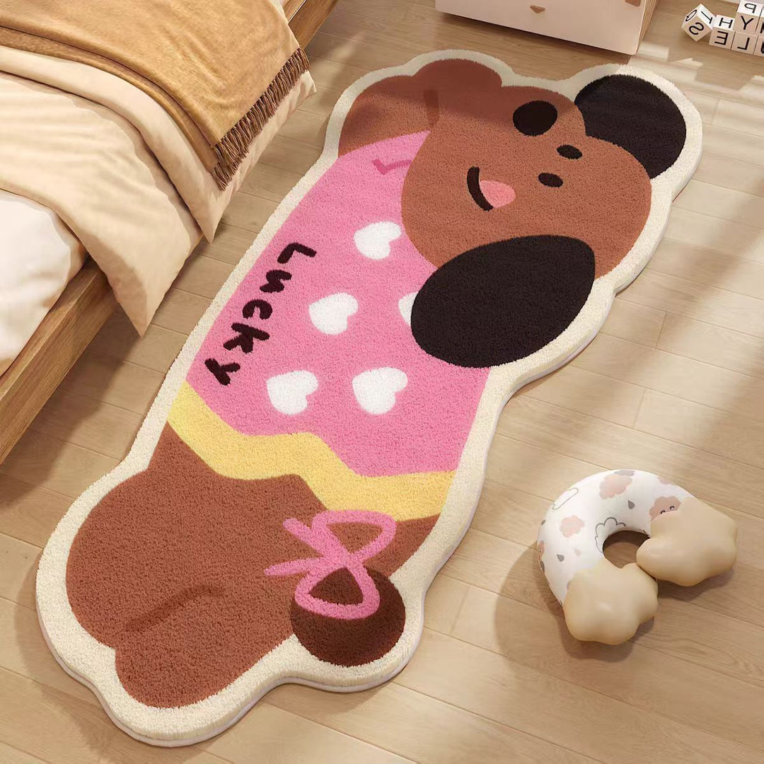 Cartoon Panda Character Area Rug
