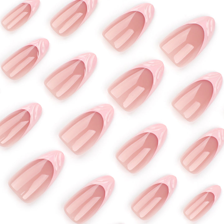 Nail art in elegant French tip design Kalsten