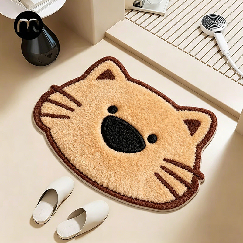 Cute Cartoon Fox Shaped Bath Mat