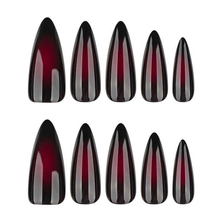 Artful stiletto nails with ombre effect Kalsten