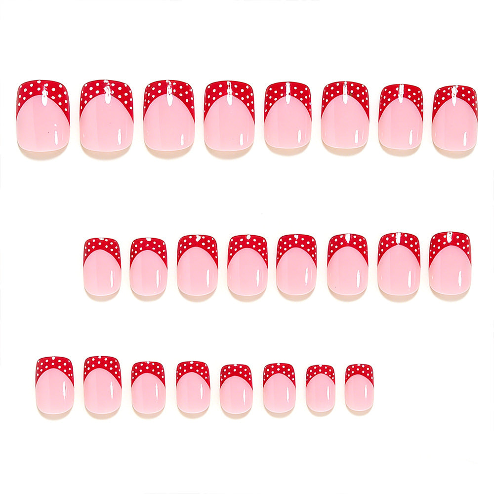 Decorative French Tip Nail Art Design Kalsten