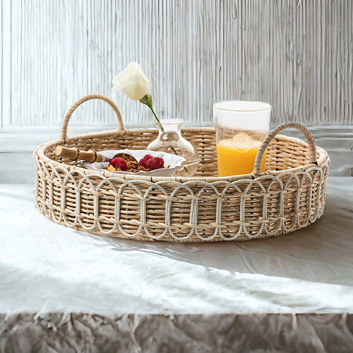 Elegant braided serving basket Kalsten