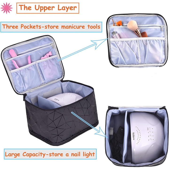 Cosmetic Organizer Bag with Removable Compartments Kalsten