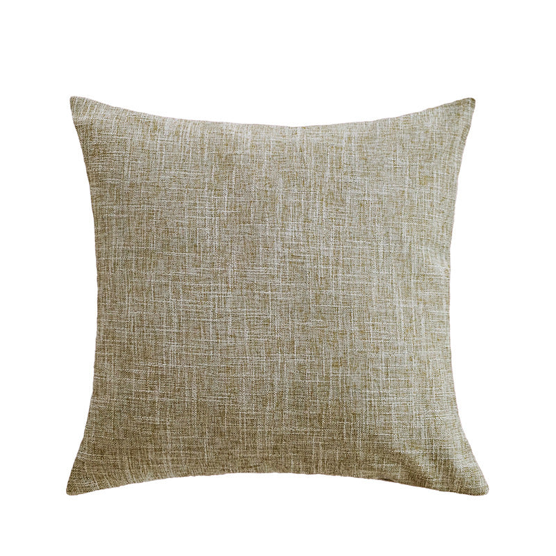 Square decorative cushion cover with fine crosshatch structure and concealed zipper Kalsten