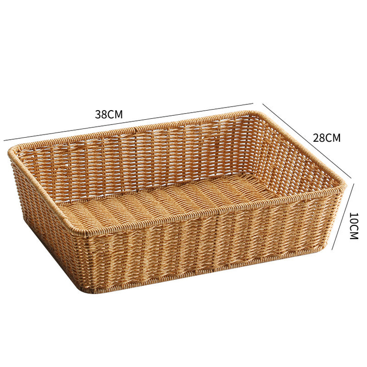 Unisex Rectangular Storage Basket made of hand-woven material Kalsten