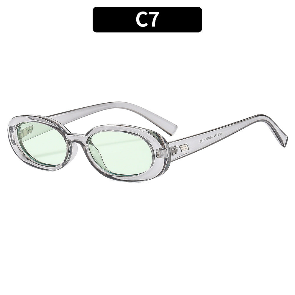 Retro Oval Sunglasses