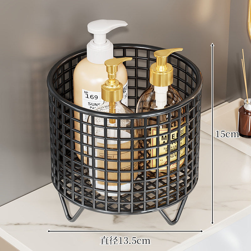 Metal Grid Countertop Dispenser Caddy with Elevated Wire Legs