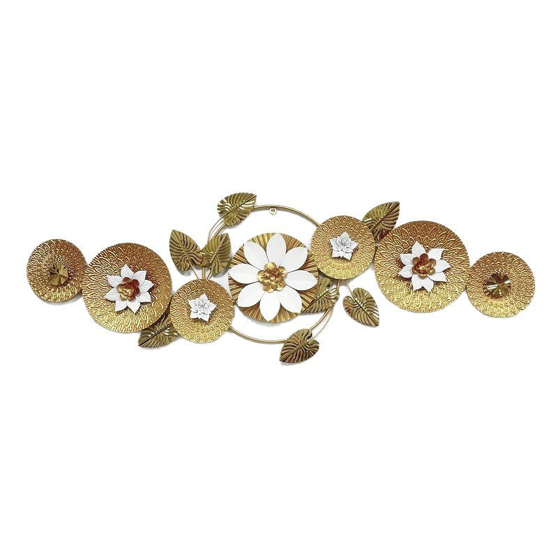 Elegant Floral Metal Wall Sculpture Kalsten