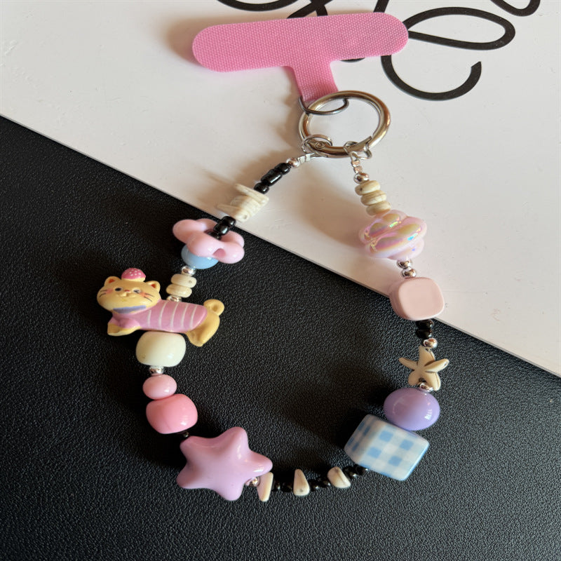 Decorative Beaded Charm Keychain Kalsten 1790135273