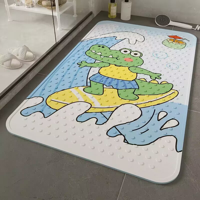 Cartoon-Themed Bath Mat Kalsten