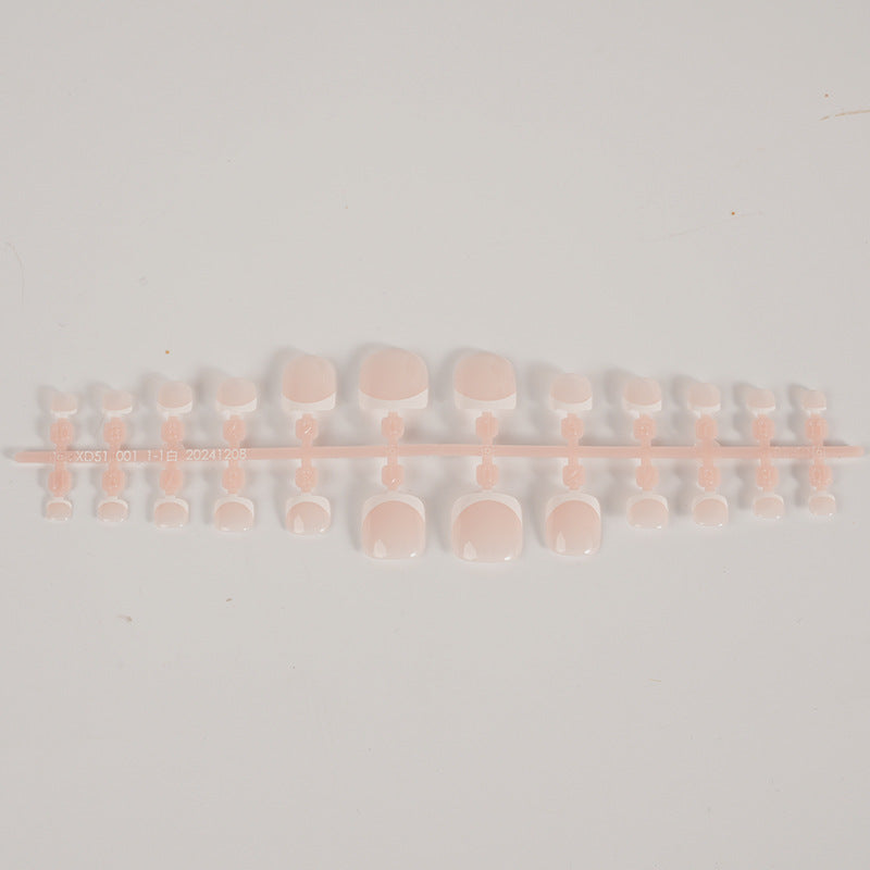 Stylish French Tip Press-On Nail Set Kalsten
