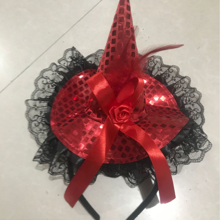 Glittering Witch Hat Decoration
