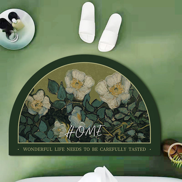 Floral Design Shower Mat Kalsten