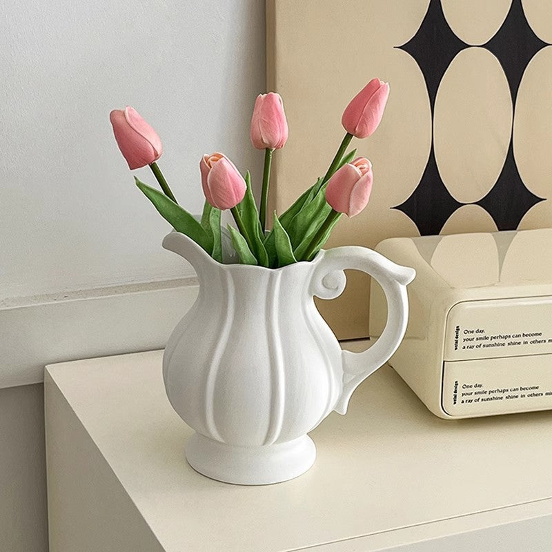 Elegant Decorative Flower Pitcher for Home Display