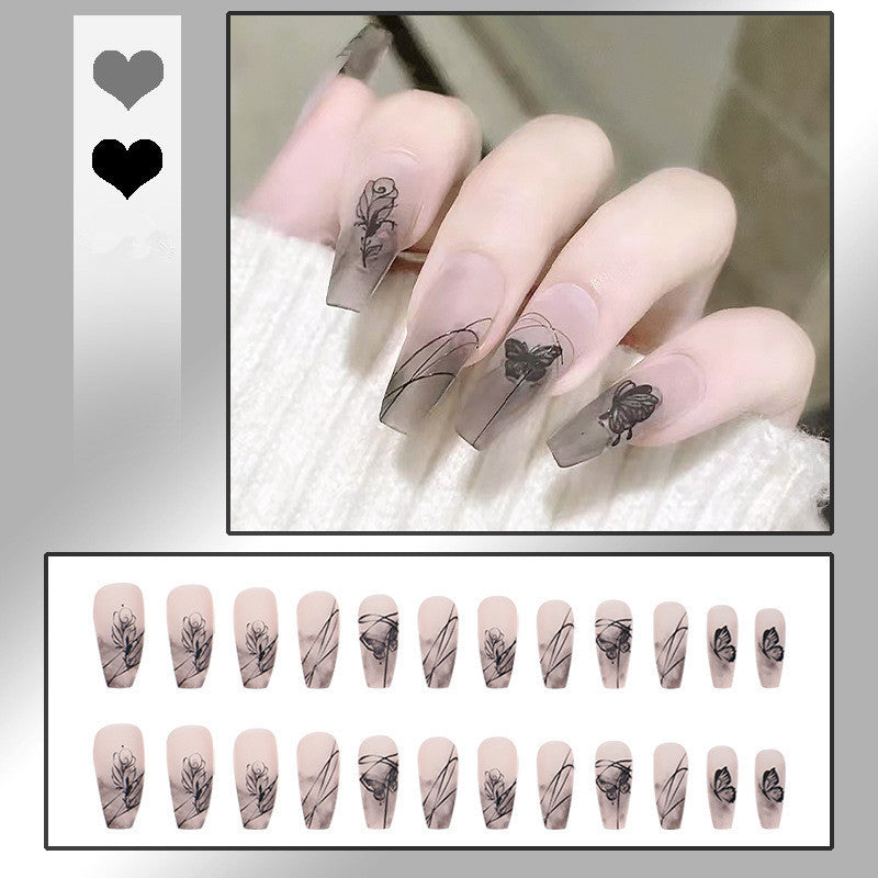 Artificial nails with floral designs Kalsten