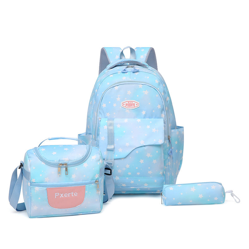 Star Patterned Backpack Set