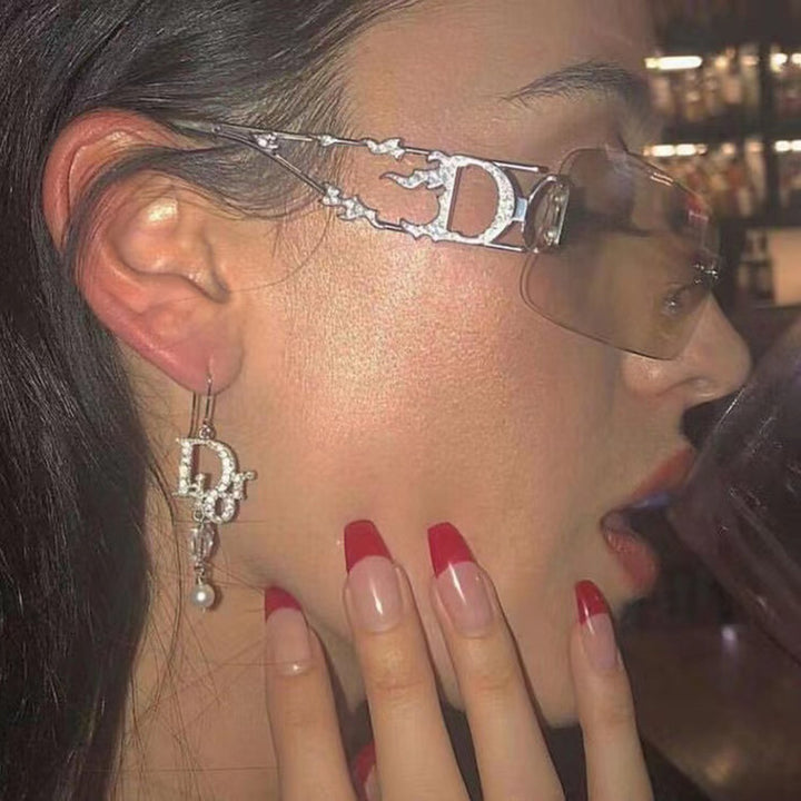 Women's futuristic Shield sunglasses with unique Kalsten frame