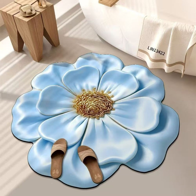 Artistic Floral Shaped Area Rug