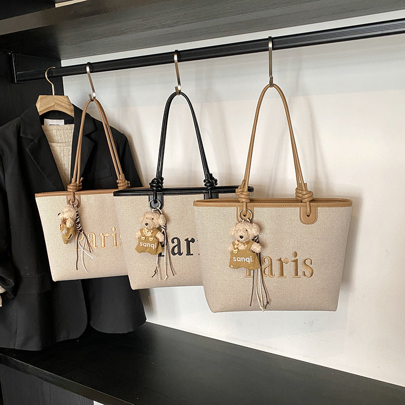Elegant Paris Themed Tote Bag Kalsten