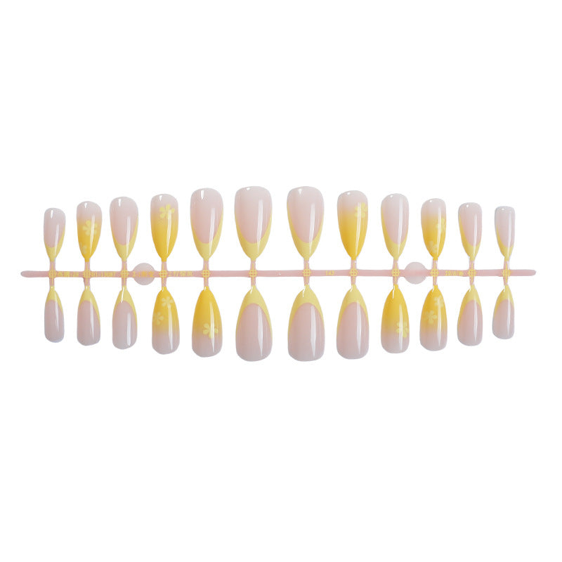 Vibrant Floral Decorative Press-On Nail Set Kalsten
