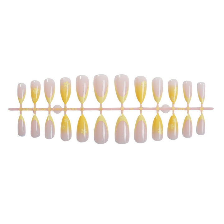 Vibrant Floral Decorative Press-On Nail Set Kalsten