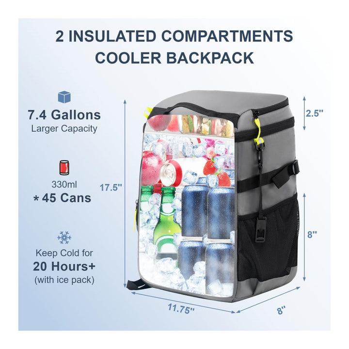 Insulated cooler backpack with practical organizer pockets Kalsten