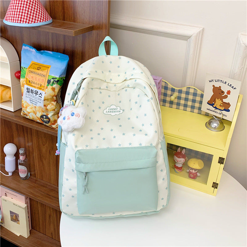 Star Patterned Casual Backpack Kalsten