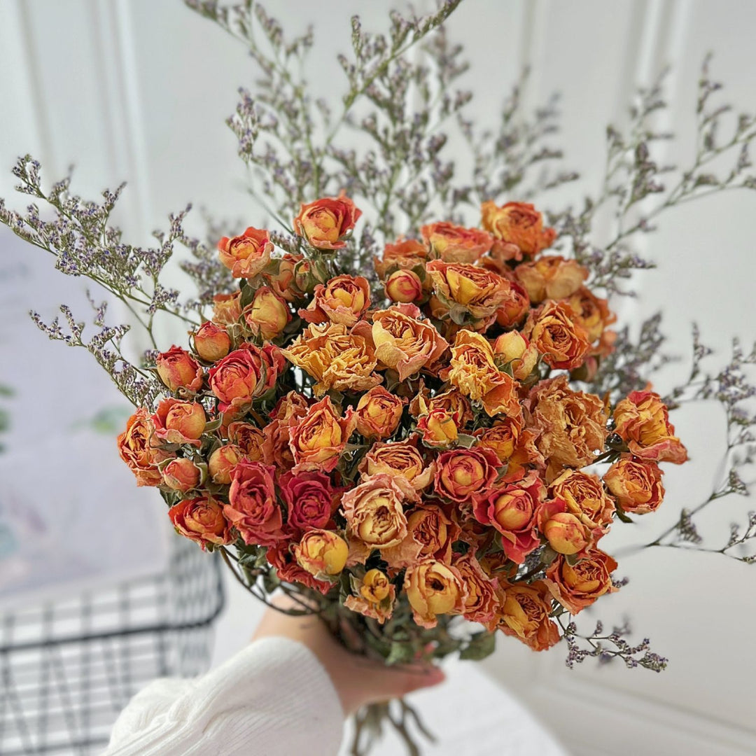 Dried Floral Rose Bouquet with Botanical Filler
