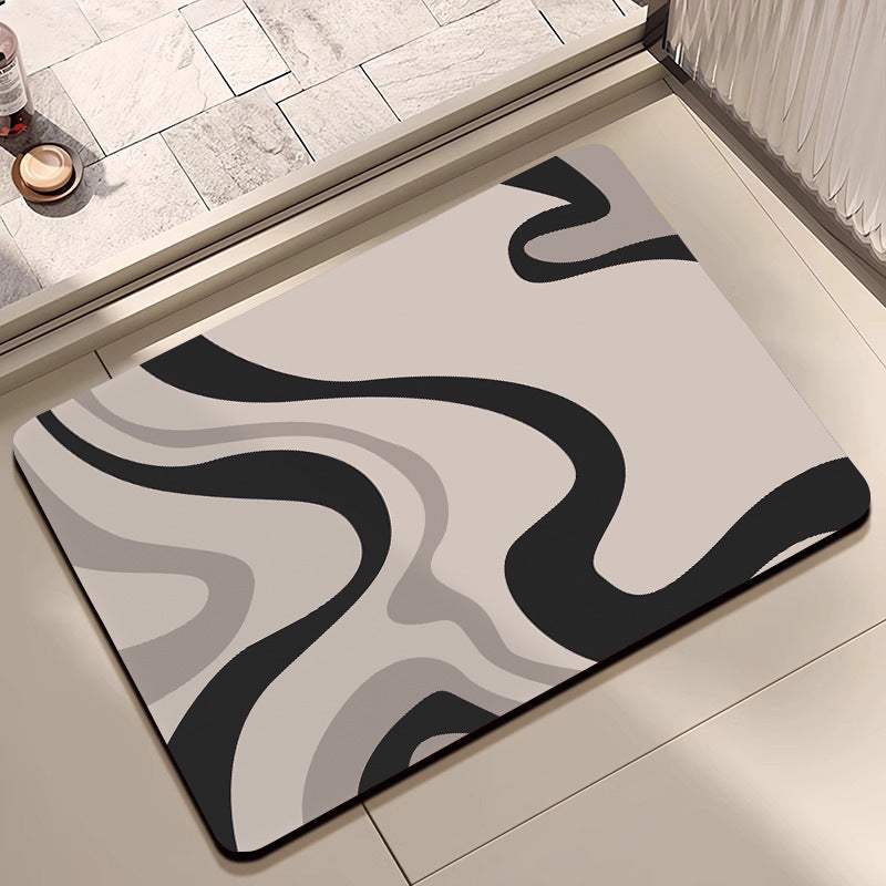 Modern Abstract Bath Mat Kalsten