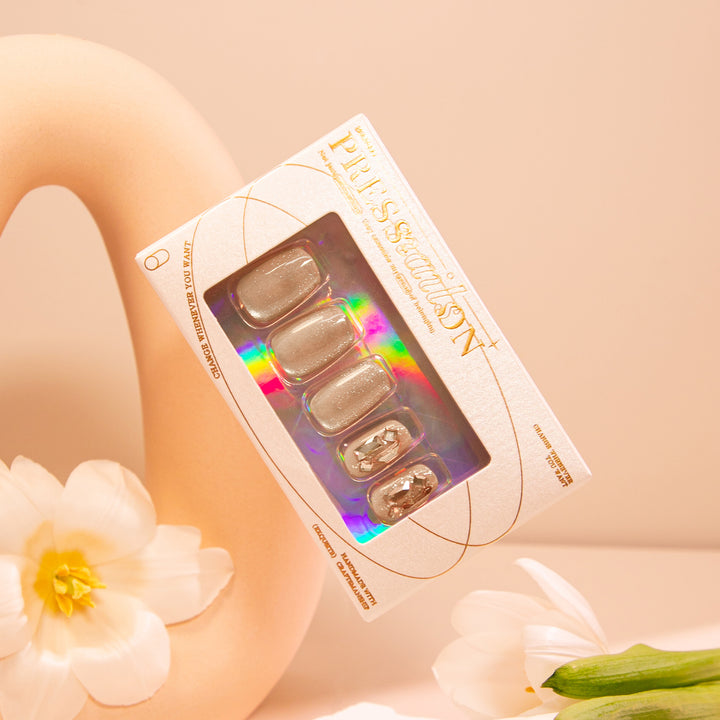 Elegant Nail Art with Glamorous Accents Kalsten