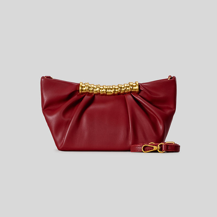 Elegant Leather Folded Clutch
