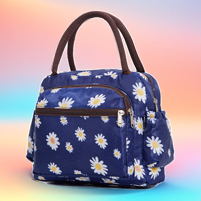 Insulated Cat Print Lunch Cooler Bag Kalsten