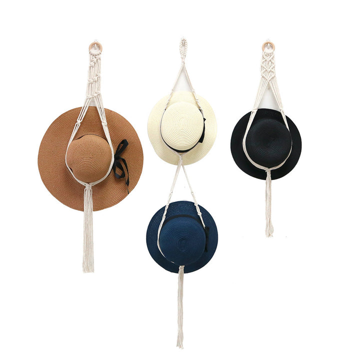 Stylish Macrame Hat Organizer Kalsten