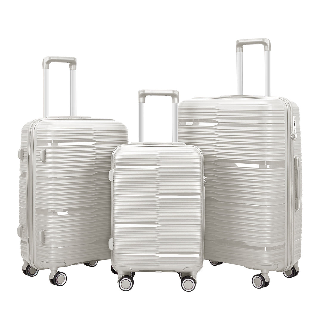 Women's Stylish Textured Hard Shell Luggage Set Kalsten