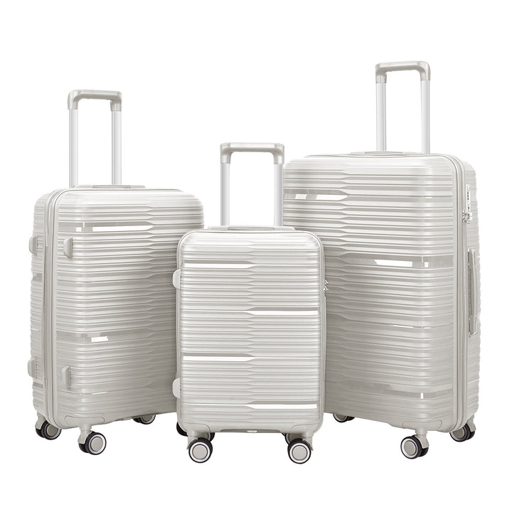 Women's Stylish Textured Hard Shell Luggage Set Kalsten