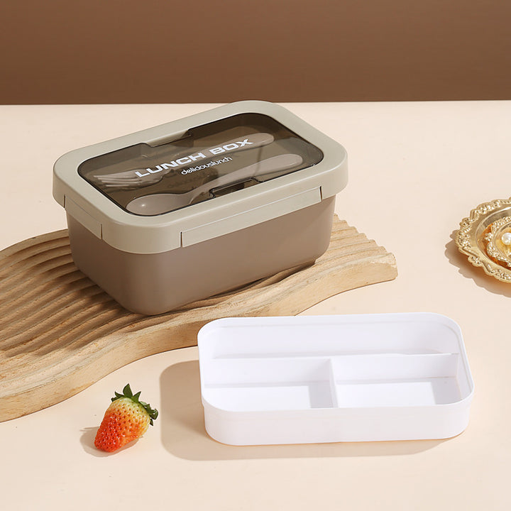 Dual-Compartment Stainless Steel Lunch Box