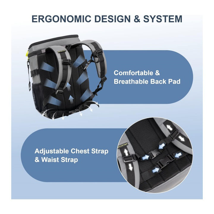 Insulated cooler backpack with practical organizer pockets Kalsten