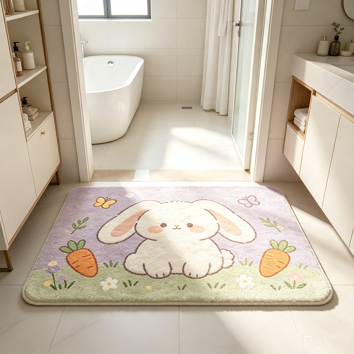 Playful Elephant Bath Mat