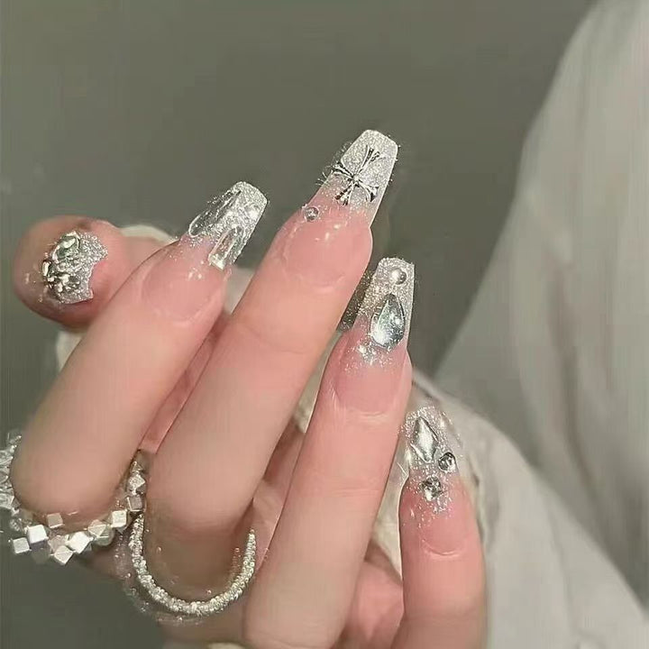 Premium Floral Accent Press-On Nail Set Kalsten
