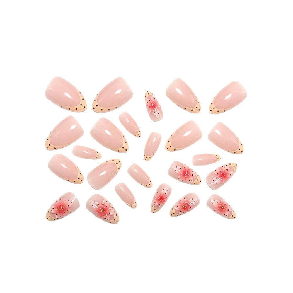 Nail art with floral 3D flower design and elegant color gradient Kalsten