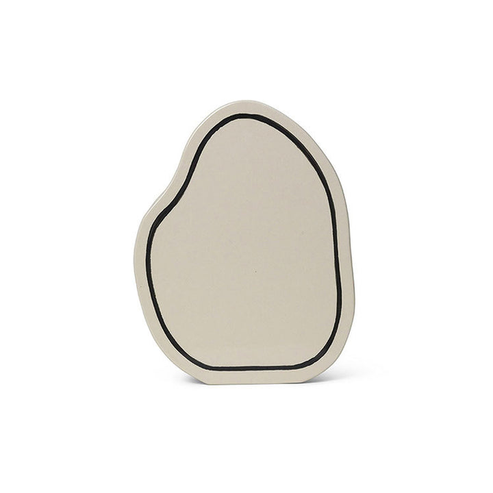 Abstract Curved Ceramic Sculpture