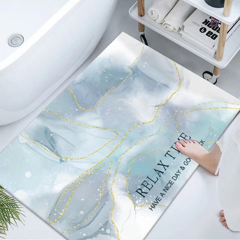 Luxurious Marble Design Bath Mat Kalsten